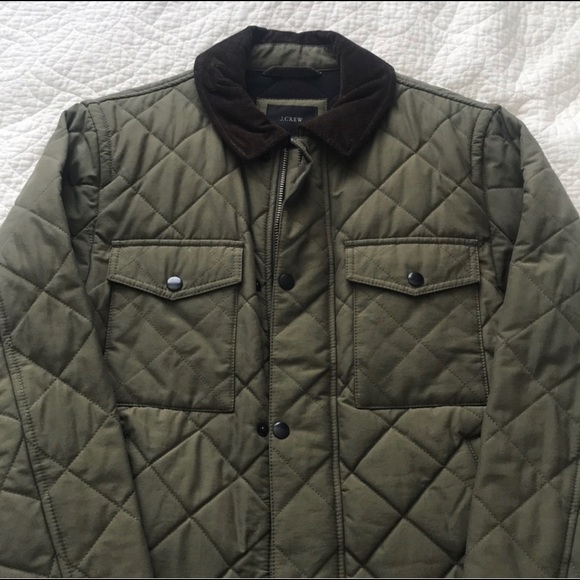 J. Crew Other - J. CREW Men’s Quilted Jacket with Corduroy Collar